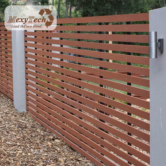 耐久性のある WPC ポリ バルコニー木製フェンス Zaun 装飾